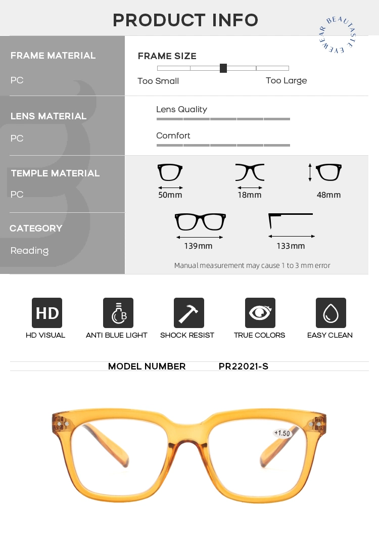 Newest Ladies Computer Anti Blue Light Retro Square Optical Frame Wholesale Women Eyewear Men Eyeglasses Design Eye Glasses
