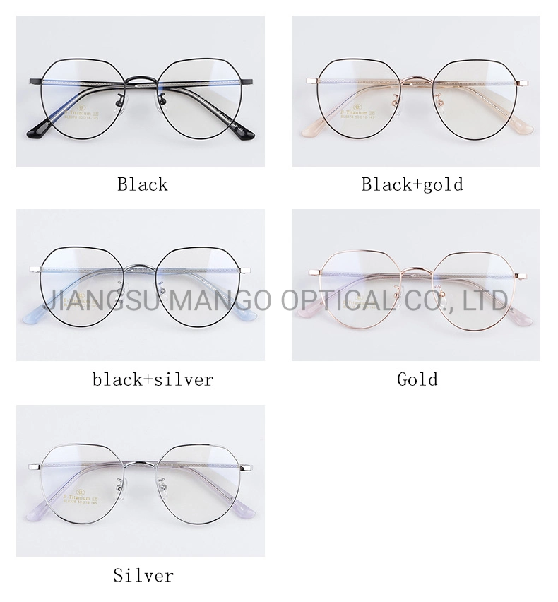 Semi Circle Glasses Beta Titanium Acetate Eyewear Temples Optical Frames