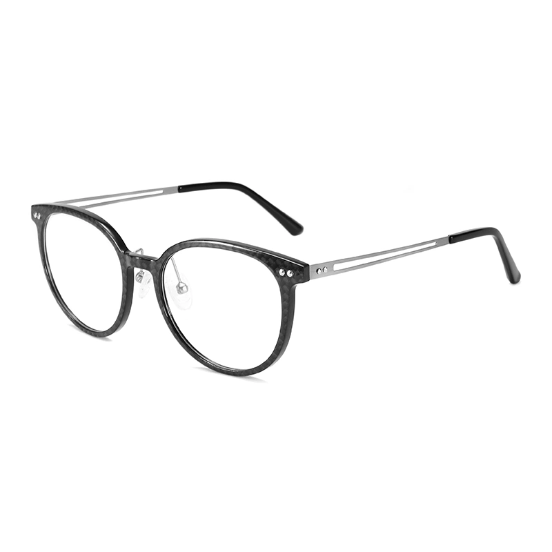 High Qaulity Ultralight Carbon Fiber Optical Frame with Metal Temples