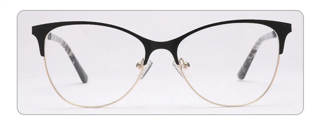 High Quality Custom Trendy Eyewear Acetate Metal Woman Optical Glasses Frames
