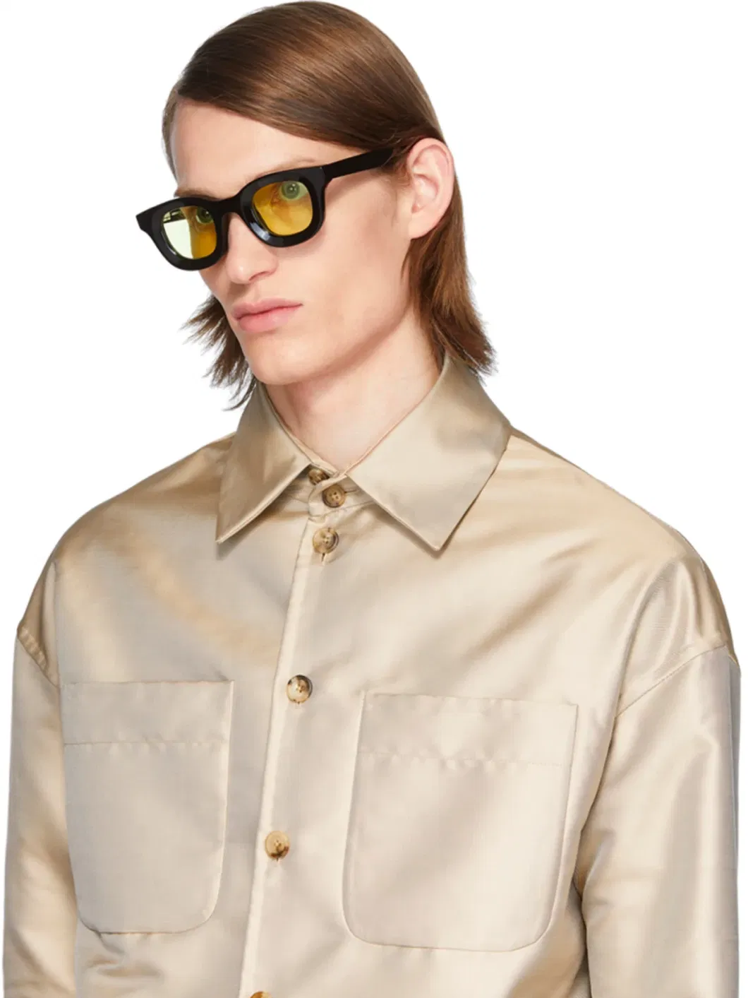 2023 Exclusive Designer Style Thick Acetate Cr39 Sunglasses Round Fashion Popular Sunglasses Designer Top Sunglasses