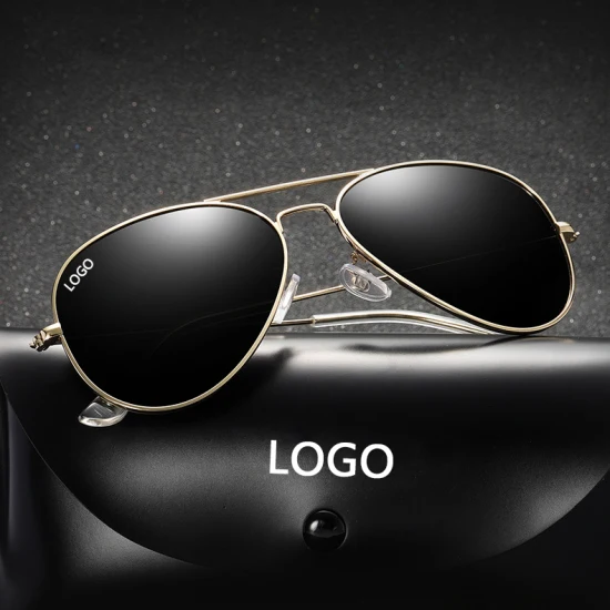 New Design Fashion High Quality Colorful Polarized UV400 Pilot Sun Glasses Oversized Metal Frame Tac Lens Unisex Sunglasses